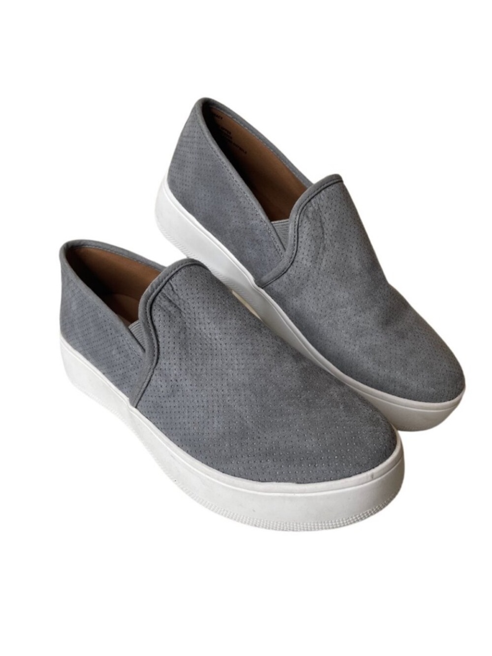 Steve Madden Gracy Gray Slip On Loafer Sneakers Size 8